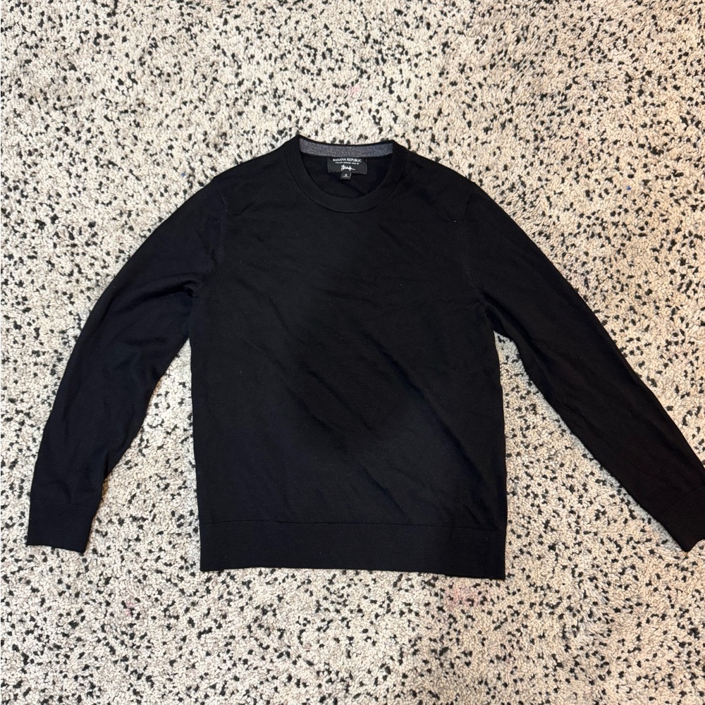 Banana Republic Black Crewneck Sweater